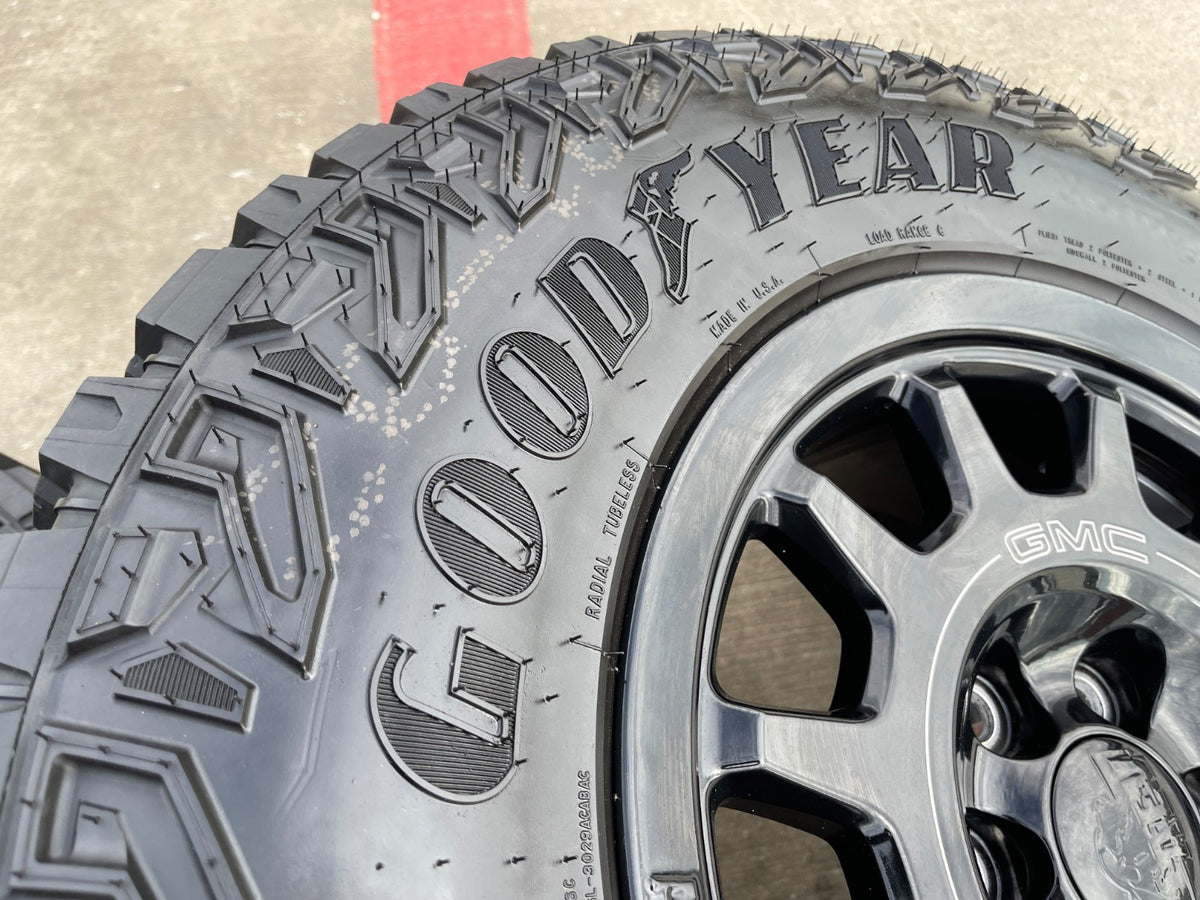18" AEV SALTA GMC Sierra AT4X Chevy Silverado OEM rims wheels SET NEW GOODYEAR