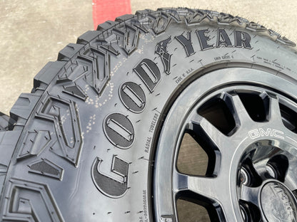 18" AEV SALTA GMC Sierra AT4X Chevy Silverado OEM rims wheels SET NEW GOODYEAR