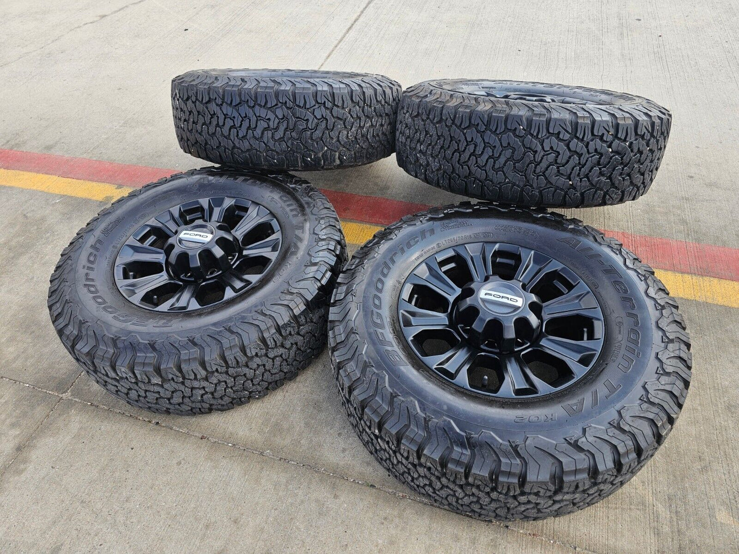 18" Ford F-250 F-350 OEM TREMOR black rims wheels 10097 tires BFG 34"