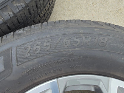 18" GMC Sierra AT4 Chevy Silverado OEM 5910 wheels rims MICHELIN