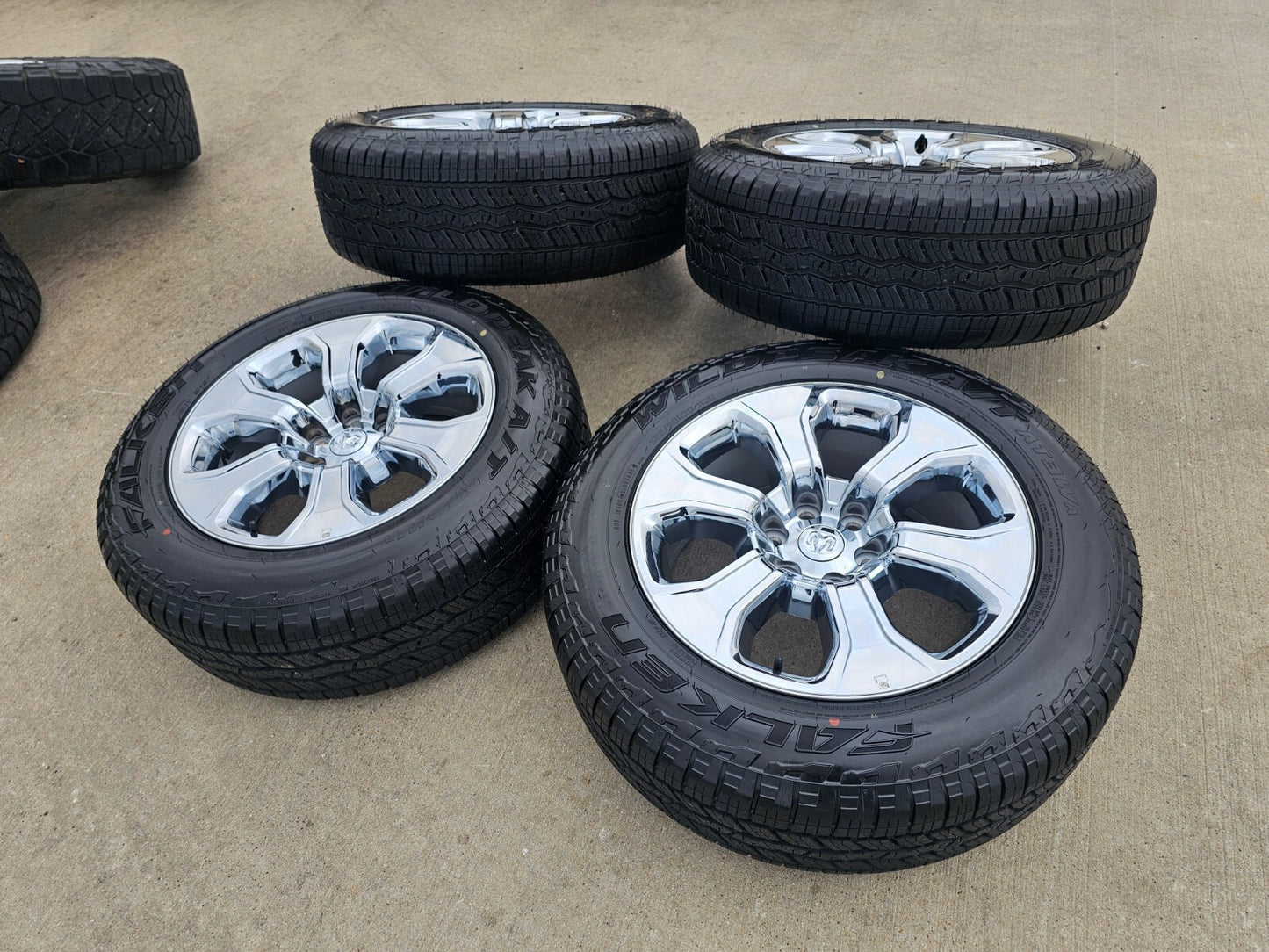 20" Dodge Ram 1500 OEM Laramie CHROME 2679 wheels rims tires 2023 2024 2025 NEW