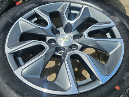20" Chevy Silverado 1500 Tahoe OEM 5915 5916 wheels rims SET HANKOOK A/T2 NEW
