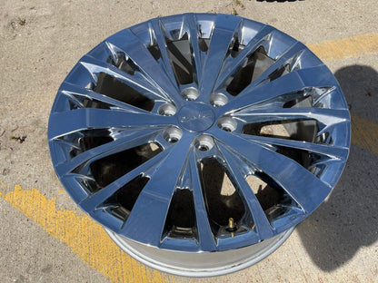 22" Escalade Chevy Tahoe Silverado OEM 5945 chrome wheel rim 2022 2023 2024