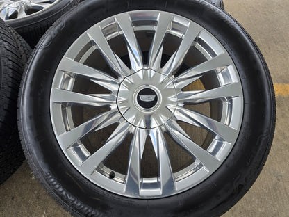 22" Cadillac Escalade Platinum OEM wheels rims 95026 4873 tires DISCOUNTED
