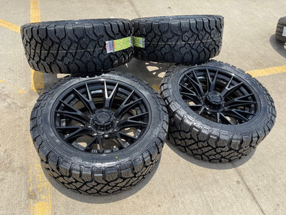 22x10 22" FUEL Fusion Forged Chevy Silverado 2500 3500 wheels rims 8x180 33" NEW