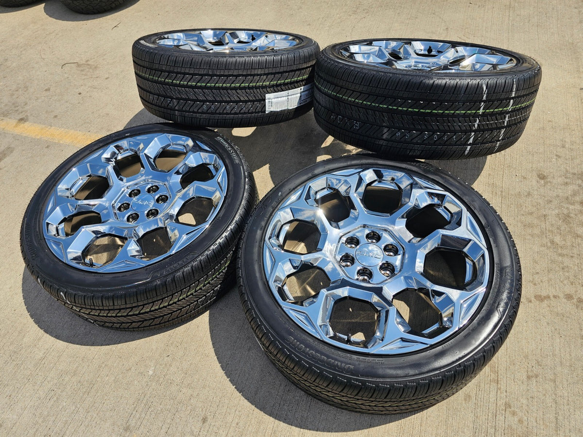NEW 24" GMC Yukon Sierra Tahoe Cadillac Escalade V OEM wheels rims SET NEW