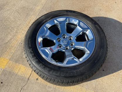 (1) 20" Dodge Ram 1500 OEM Laramie CHROME 2680 wheel Spare 2024 2025 2026