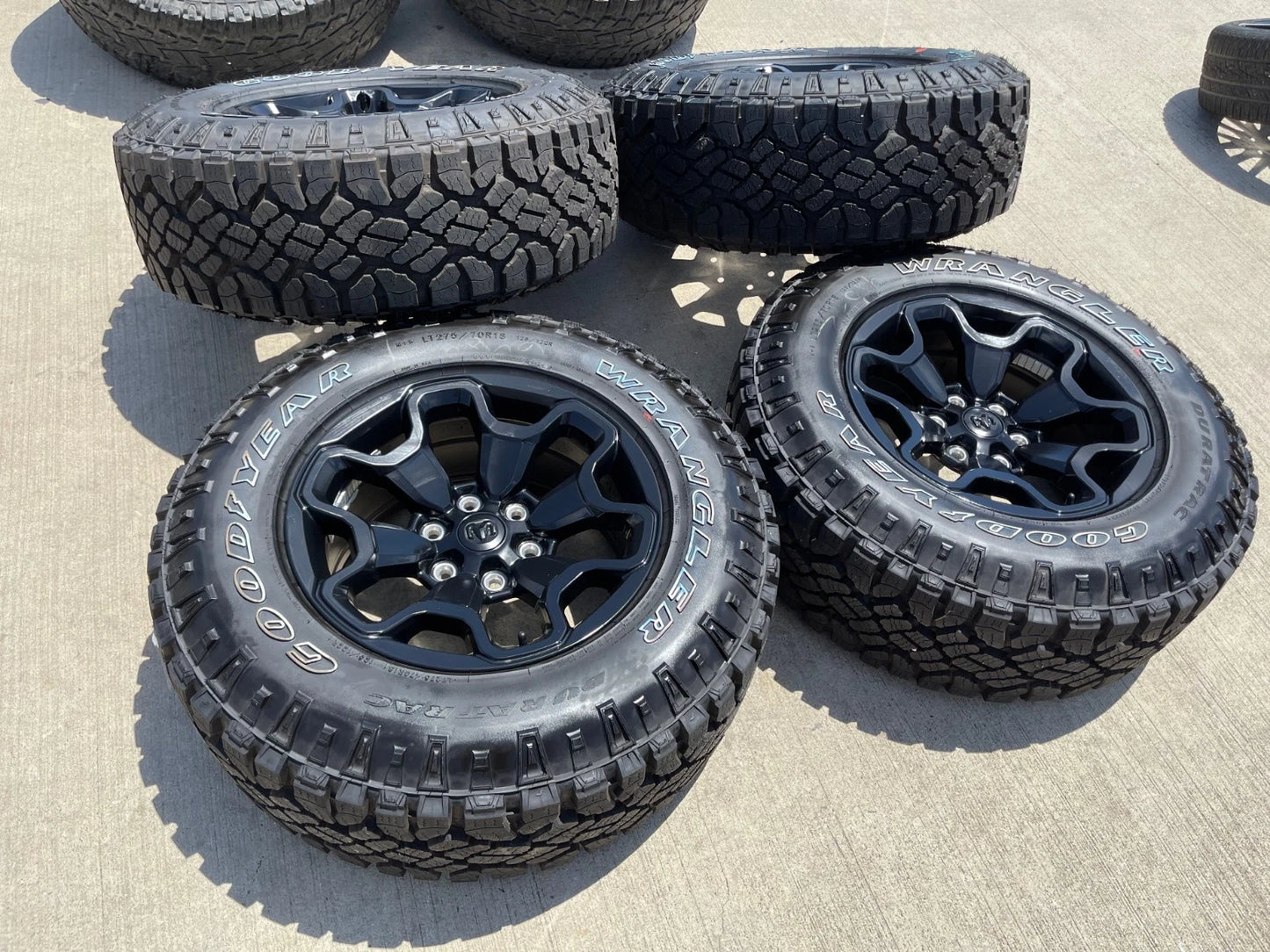 18" Dodge Ram 1500 TRX RHO Black OEM 66002 wheels rims DURATRAC 33" NEW
