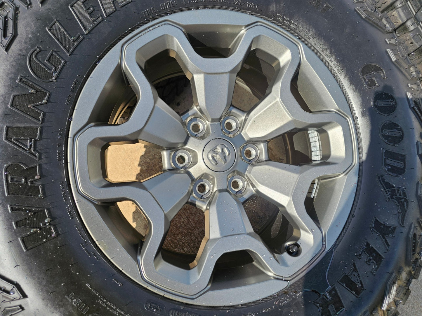 18" Dodge Ram 1500 TRX RHO GRAY OEM 66002 wheels rims SET TERRITORY A/T 35"