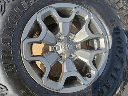 18" Dodge Ram 1500 TRX RHO GRAY OEM 66002 wheels rims SET TERRITORY A/T 35"