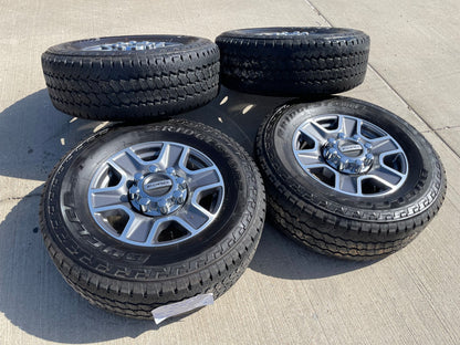 18" Ford F-250 F-350 Lariat FX-4 OEM wheels 10480 10298 tires BRIDGESTONE SET