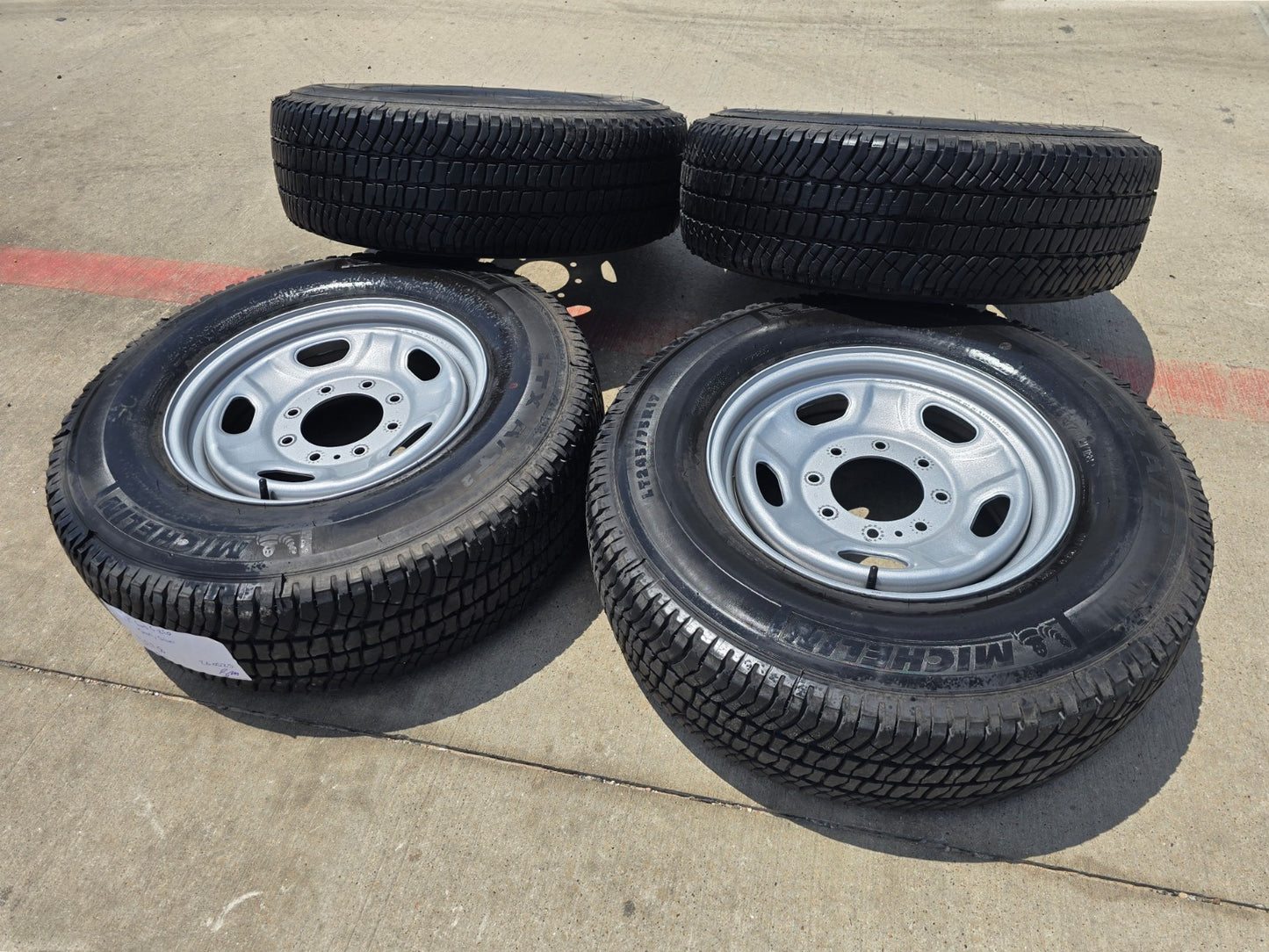 17" Ford F-250 F-350 OEM 3828 wheels rims tires 2024 2025 2026 MICHELIN LTX A/T2