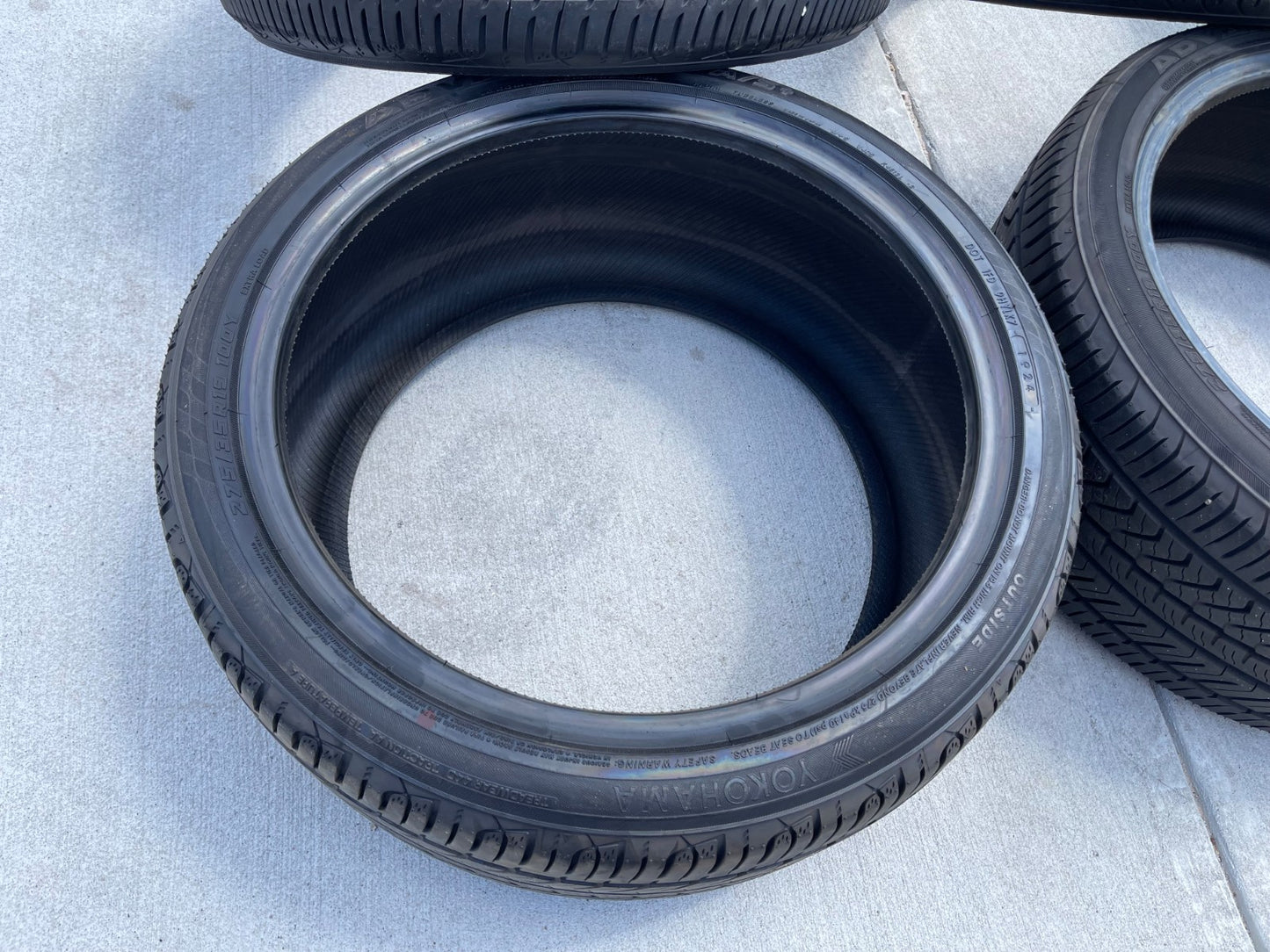 (2) 245/40R19 + (2) 275/35R19 Yokohama Advan Sport A/S+ Plus 98Y XL tires SET