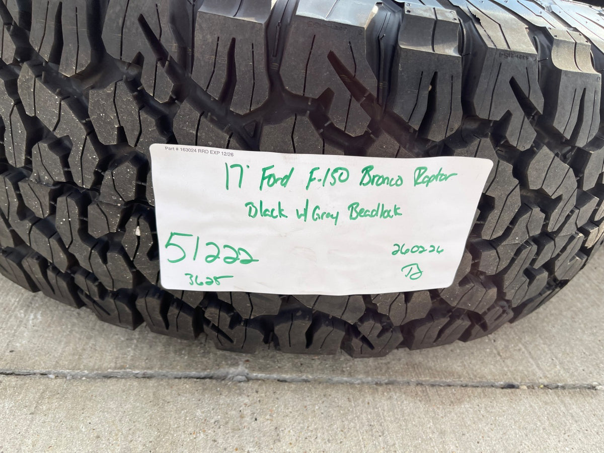 17" Ford F-150 Raptor Bronco R OEM BEADLOCK 51222 rims wheels 2025 2026 NEW 37"