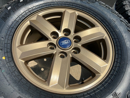 17" Ford F-150 OEM BRONZE Tremor rims wheels tires 10339 A/T 2024 2025 NEW