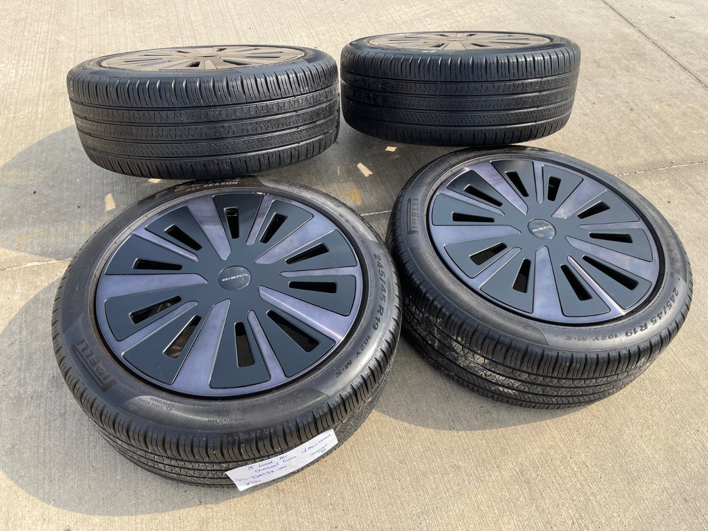 19" Lucid Air OEM Grand Touring 95620 OEM wheels rims SET 2025 2026 2027 PIRELLI