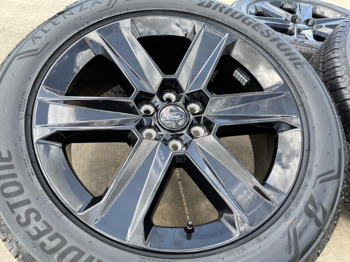 22" Ford F-150 LOBO LARIAT OEM black rims wheels SET Expedition 2026 2027 NEW