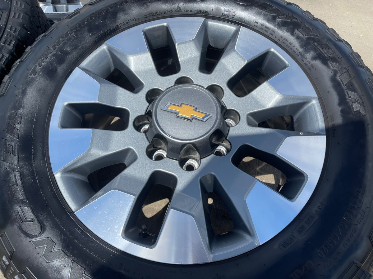 20" Chevy Silverado GMC Sierra 2500 3500 OEM 5960 5947 wheels rims SET GOODYEAR