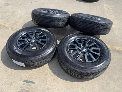 18" Nissan Titan Armada OEM wheels rims tires SET DUNLOP 2025 2026 2027 NEW