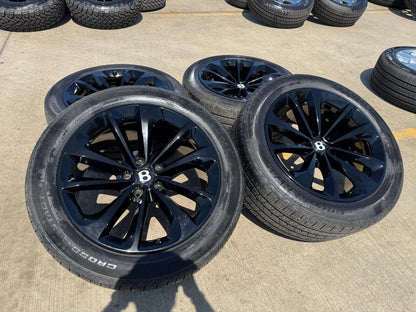 21" Bentley Bentayga OEM wheels rims black Mulliner Continental Flying Spur GT