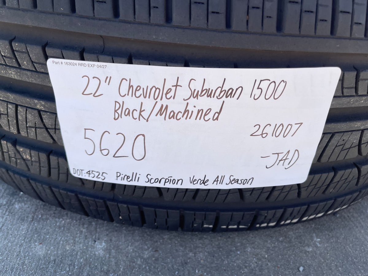 22" Chevy Silverado Tahoe Suburban RST OEM 5620 wheels rims PIRELLI SET