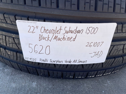 22" Chevy Silverado Tahoe Suburban RST OEM 5620 wheels rims PIRELLI SET