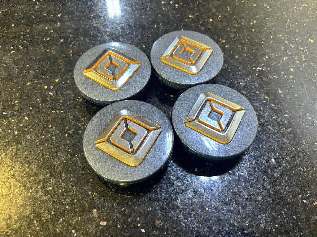 (4) Rivian R1T R1S OEM center caps 2022 2023 2024 2025 2026