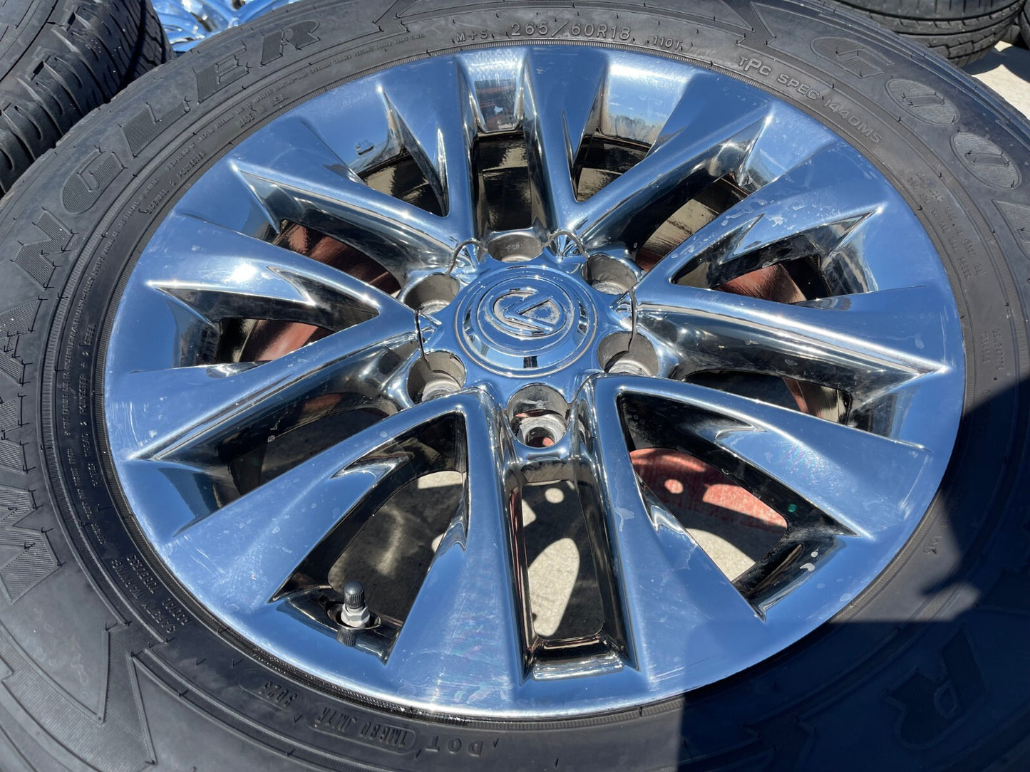 18" Lexus GX460 GX470 Tacoma 4Runner OEM CHROME wheels rims 74297 tires