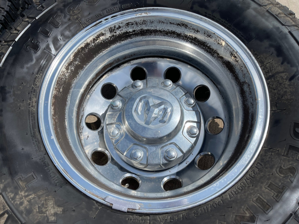 17" Dodge Ram 3500 Dually Laramie 8x200 wheels rims 2701 2702 OEM FIRESTONE