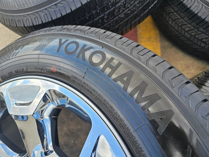20" Dodge Ram 1500 OEM Laramie CHROME 2680 wheels rims YOKOHAMA NEW