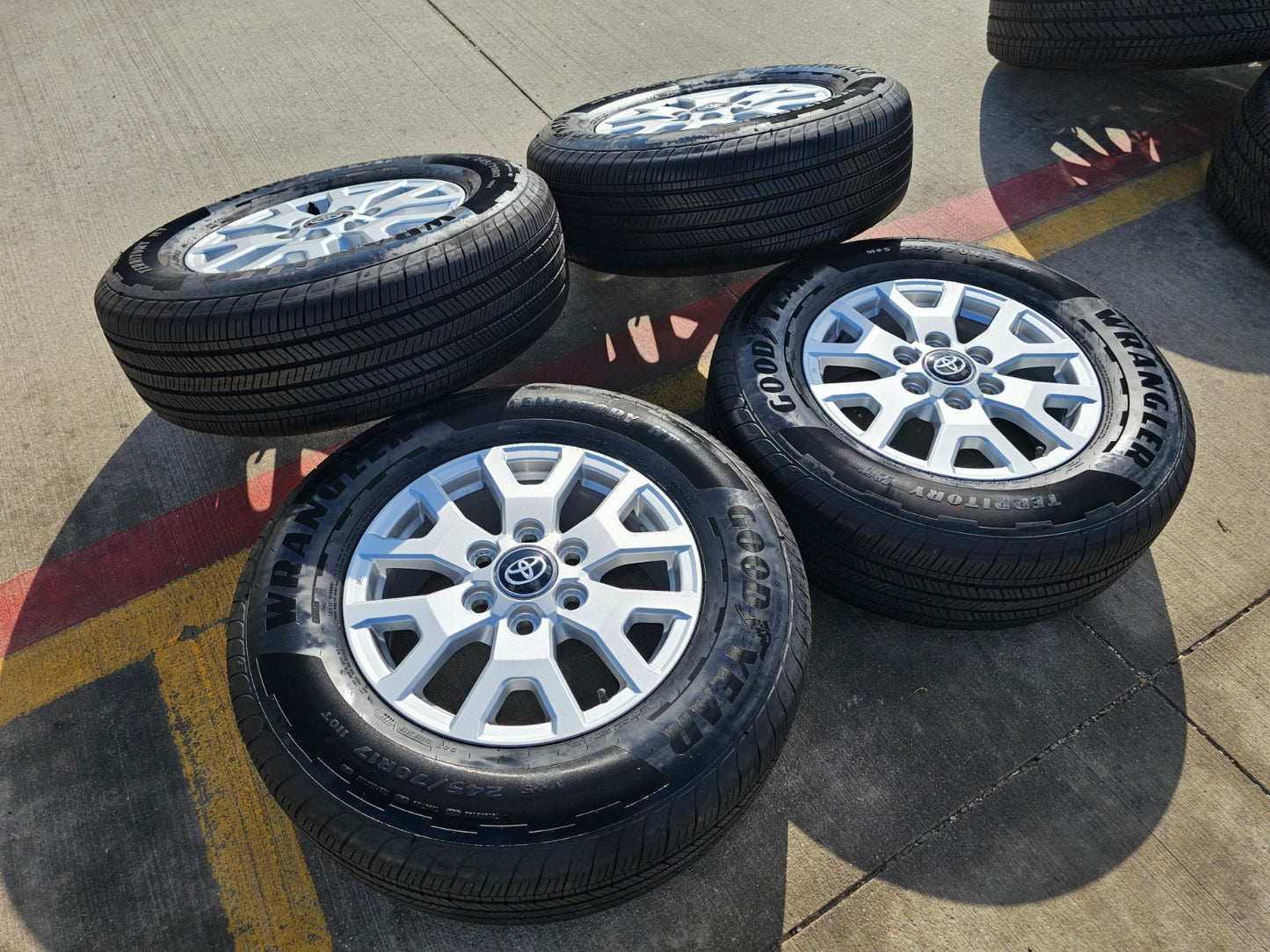 17" Toyota Tacoma 4Runner TRD OEM 94254 10637 wheels rims 2025 2026 GOODYEAR