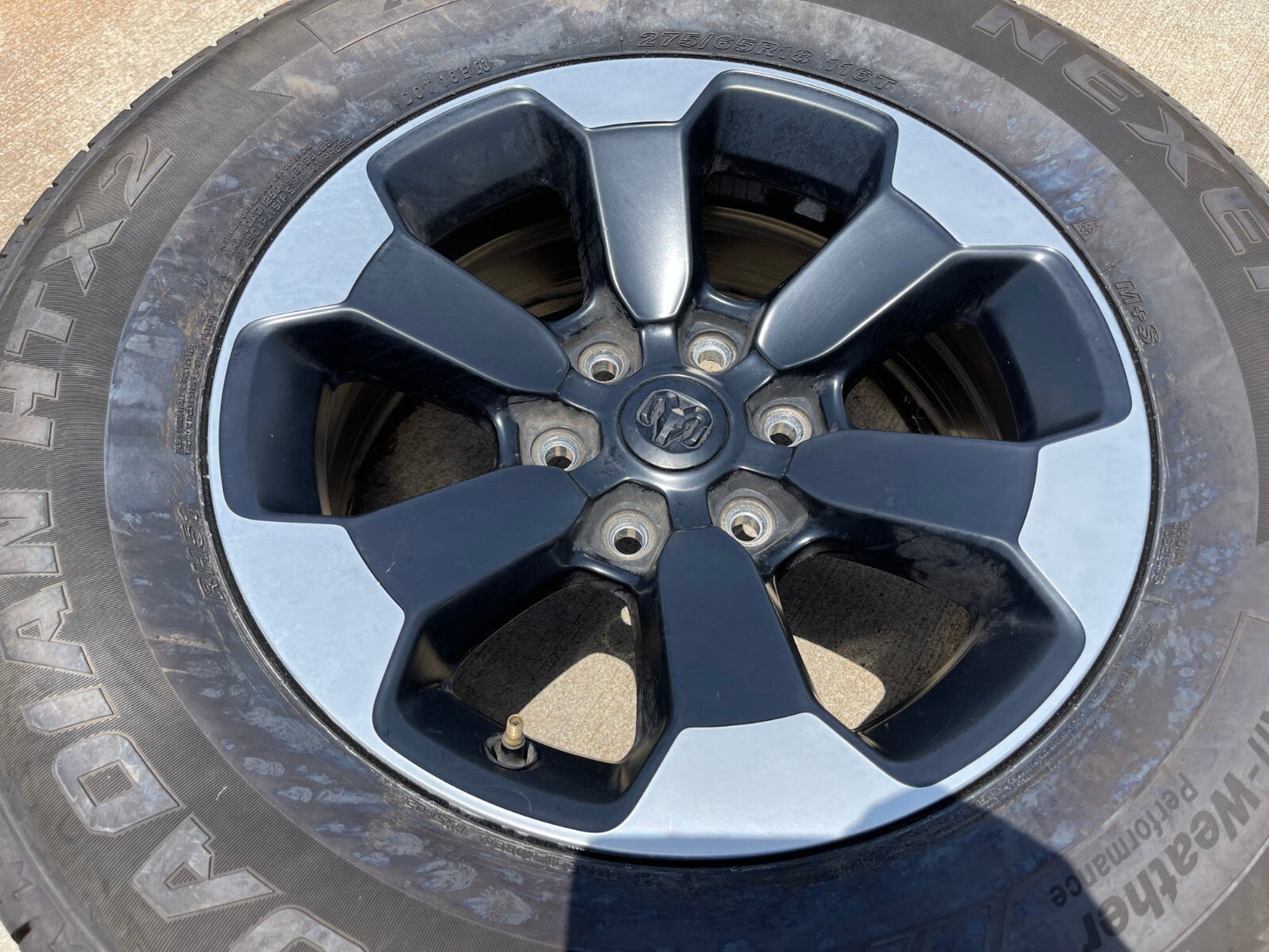 18" Dodge Ram 1500 OEM Rebel black wheel rim Spare 2671 2020 2021 2022 2023 2024