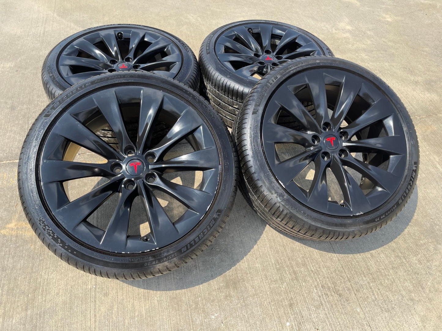 20" Tesla Model S X OEM wheels rims 2022 2023 2024 2025 2026 2027 MICHELIN