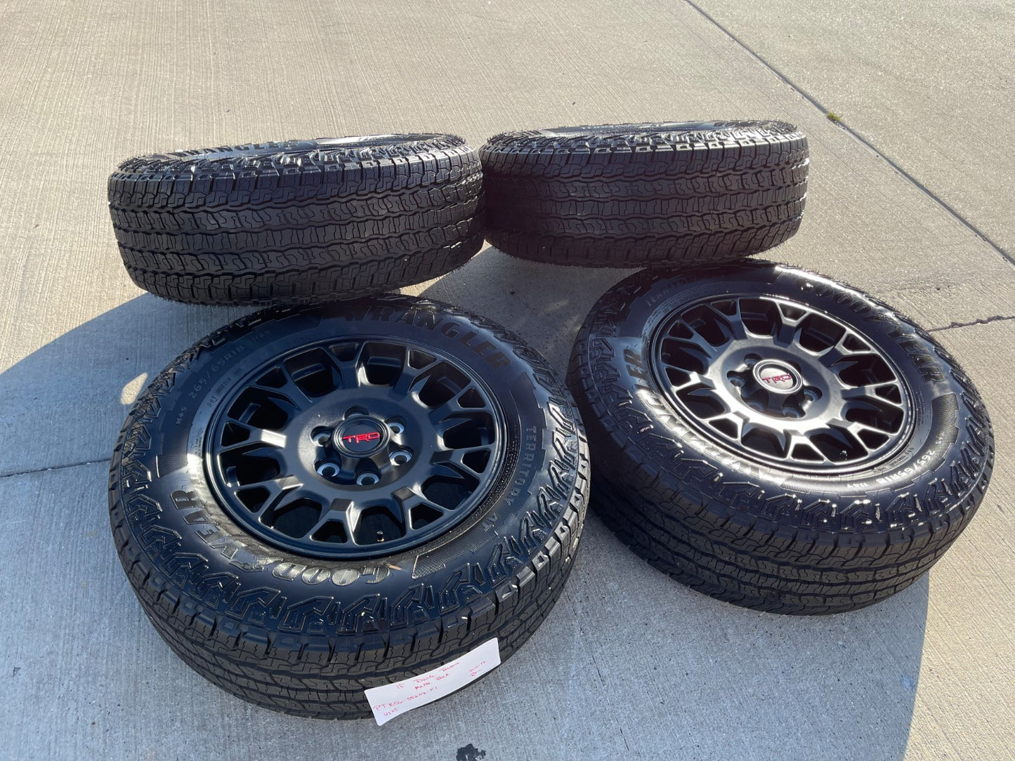 18" Toyota Tacoma 4Runner TRD Pro OEM 95973 wheels rims 2025 2026 GOODYEAR NEW
