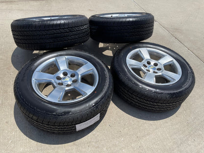 20" Chevy Silverado 1500 Tahoe Suburban OEM wheels rims 5652 SET HANKOOK A/T NEW