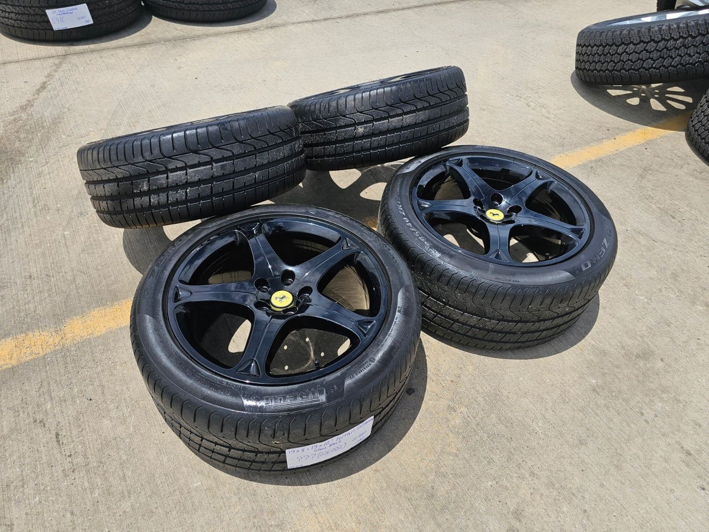 19" Ferrari California OEM 226000 226002 black wheels rims SET tires