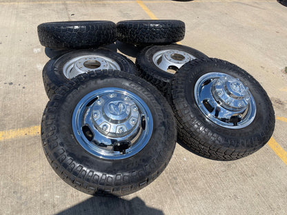 17" Dodge Ram 3500 Dually Laramie 8x200 wheels rims 2703 2704 OEM SET