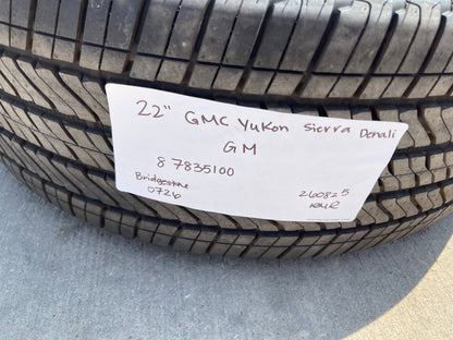 22" GMC Yukon Sierra DENALI OEM wheels rims Tahoe 2025 2026 2027 BRIDGESTONE NEW