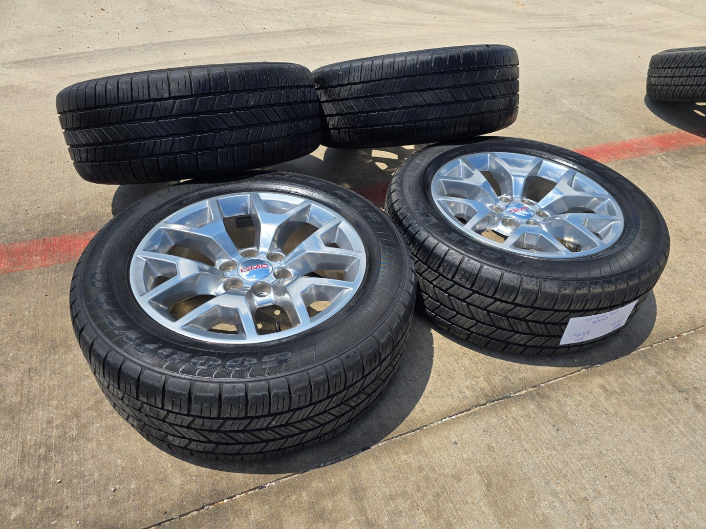 20" GMC Sierra DENALI Chevy Silverado OEM 5698 wheels rims tires GOODYEAR