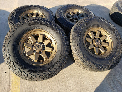 17" Toyota Tacoma 4Runner TRD OEM wheels rims FJ BRONZE tires 2022 2023 2024 33"