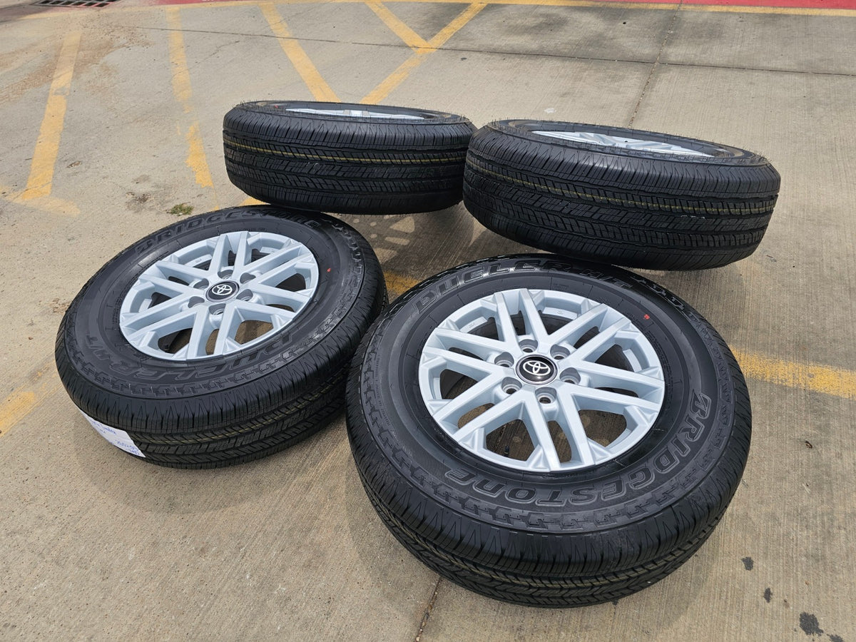 18" Toyota Tundra Sequoia TRD OEM 75281 wheels rims LX600 BRIDGESTONE SET NEW