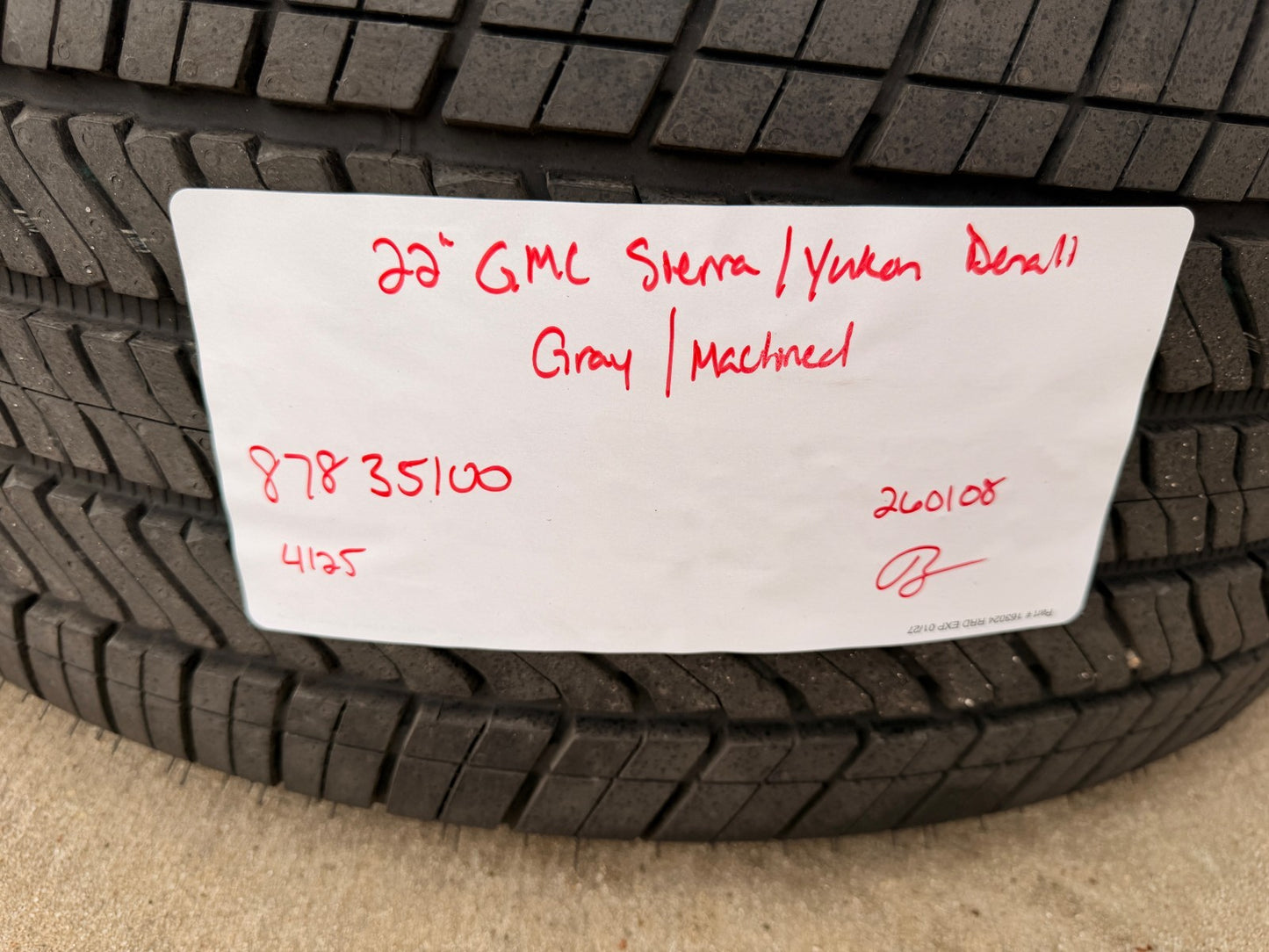 22" GMC Yukon Sierra DENALI OEM wheels rims Tahoe tires 2024 2025 2026 NEW