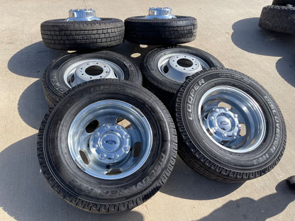 17" Ford F-350 Dually OEM 10477 10478 rims wheels SET tires COOPER