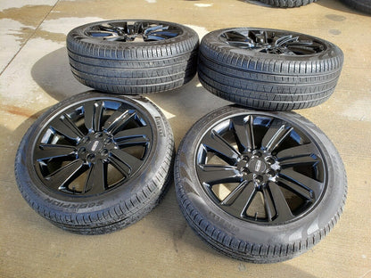 22" Lincoln Navigator OEM rims wheels Black Label 95384 10496 tires NEW