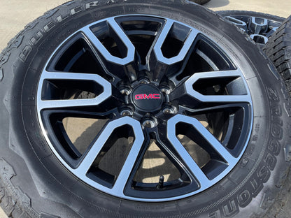 20" GMC Sierra Yukon AT4X Silverado OEM 5914 wheels rims SET BRIDGESTONE A/T NEW