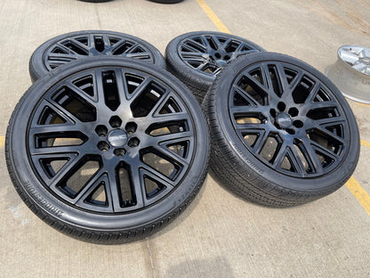 24" GMC Yukon Sierra DENALI OEM wheels rims black 2022 2023 2024 2025 2026 NEW