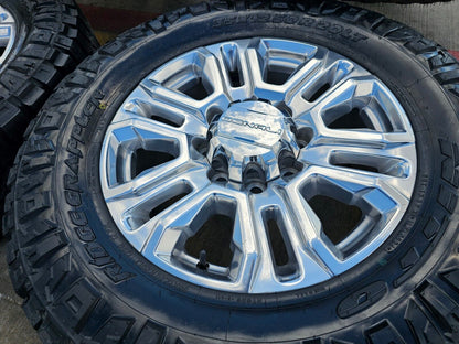 20" GMC Sierra 2500 3500 Denali OEM 5957 wheels rims 2024 2025 tires 35" NEW