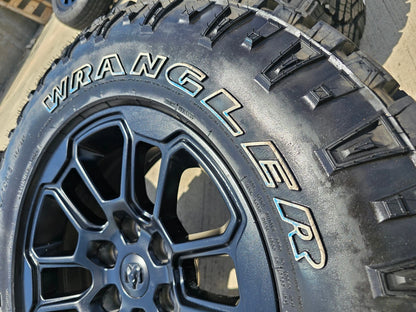 18" Dodge Ram 1500 Rebel Black OEM wheels rims 2023 2024 2025 DURATRAC A/T