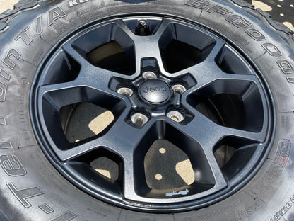 17" Jeep Wrangler Rubicon OEM 9218 Black wheels rims Gladiator BFG
