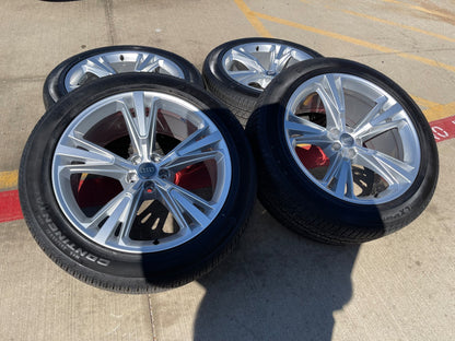 21" 21x10 Audi SQ5 SQ7 SQ8 OEM 59063 wheels rims Q7 Q8 Q5 RS S SET PIRELLI NEW